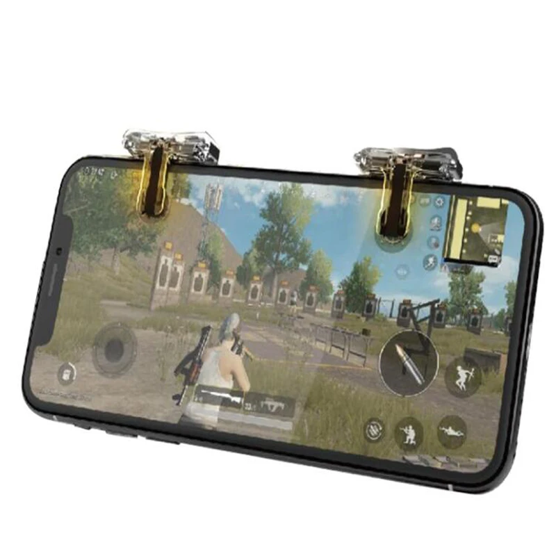 

For PUBG Mobile Game Gamepad Joystick Trigger Fire Button L1R1 Shooter Aim Key Game Controller For iPhone Android Phone