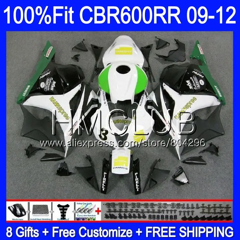 

Injection HANNSpree For HONDA CBR600RR CBR 600 R F5 09 10 11 12 66HM16 CBR 600RR 600F5 CBR600 RR 2009 2010 2011 2012 Fairing