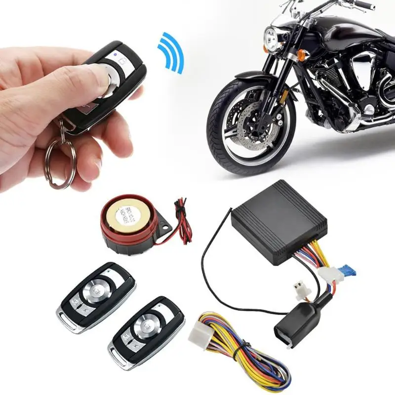 

Motorcycle Security Alarm System Anti-theft Remote Control Startup Alarms Engine Start Kit Suitable for Most 12V Motorcycles