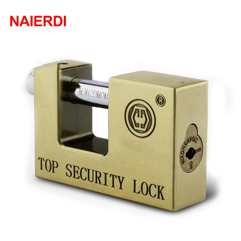 

NAIERDI E9 Series Archaize Super B Grade Padlocks Safe Anti-Theft Lock Rustproof Antique Bronze Security Locks For Home Hardware