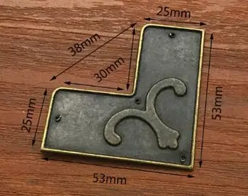 

Antique Decorative Feet Leg Metal Corner Protector For Jewelry Chest Wood Box Cigar Box -FREE SHIPPING