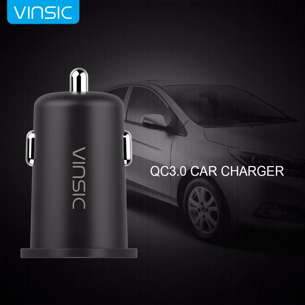 vinsic mini car charger charge 3 0 18w car charger vinsic mini car charger charge 3 0 18w car charger