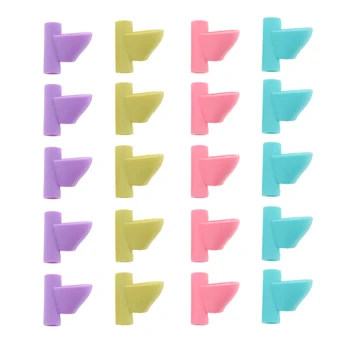 

5pcs 4 Colors Two-fingers Silicone Correction Pencil Grip Posture Writing Claw Tool For Students Writing Correction Tool