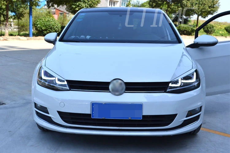 АКД углеродного волокна фары веки наклейки для автомобиля Volkswagen Golf 7/7. 5 MK7 GTI R Rline автомобиль спортивный стиль