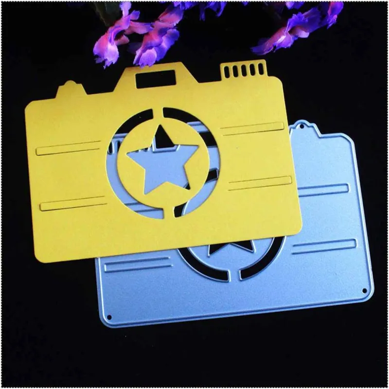

YLCD728 Camera Frame Metal Cutting Dies For Scrapbooking Stencils DIY Album Paper Cards Decoration Embossing Folder Die Cutter