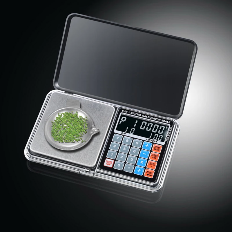 Urijk Multifunction Pocket Scale 6 In 1 Digital Calculation Scale 100/200/300/500/1000g 0.01/0.1g Jewelry Scales Weight Balance