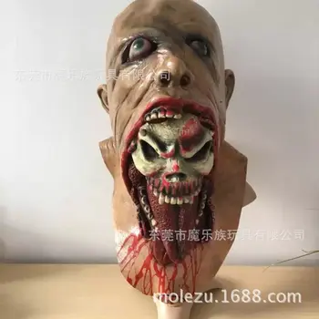 

2017 Halloween Bloody Zombie Mask Melting Face Mask Adult Latex Costume Walking Dead Halloween Scary Mask Free size