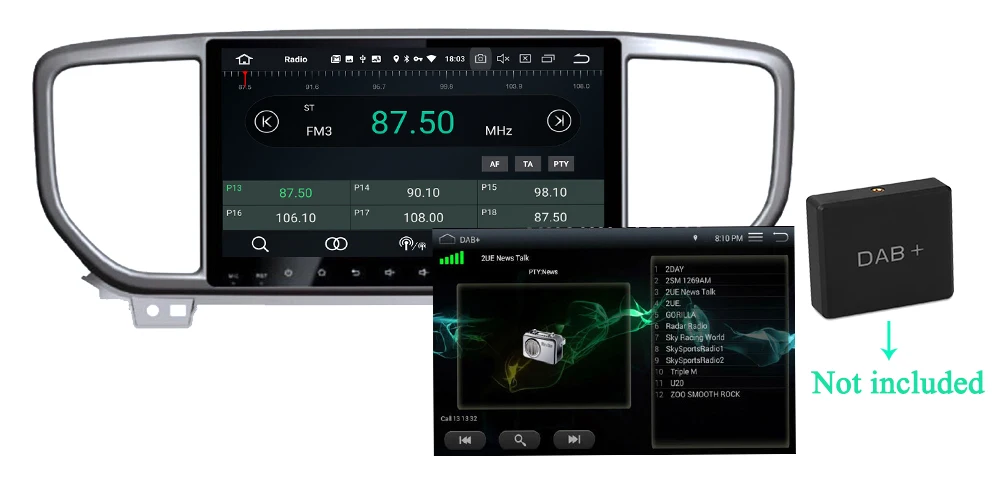 Top Belsee for Kia Sportage 2019 Android 9.0 Car Radio IPS Screen 8 Core 4GB 64GB 2 Din Stereo Audio Autoradio GPS Navigation Unit 8