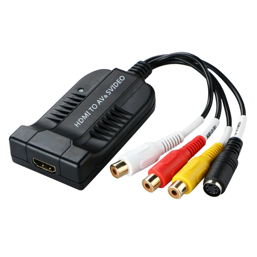 Мини HDMI в AV/CVBS Аудио Видео выход одновременно конвертер W/USB кабель телевизионный