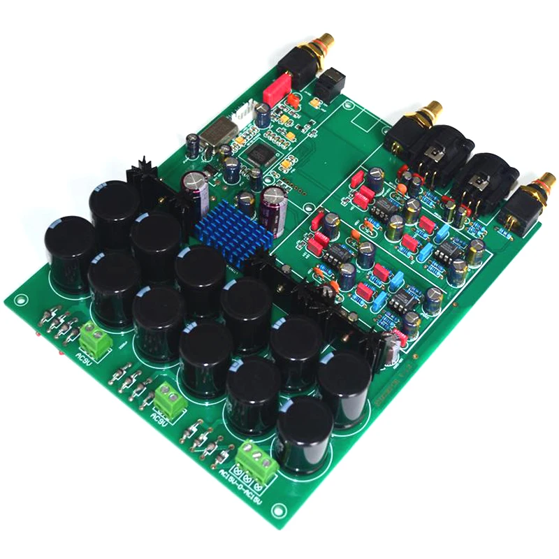 Lusya ES9038PRO DAC Декодер Усилитель Amanero Xmos USB карта 32bit DSD плата T0244|Цифро-аналоговые