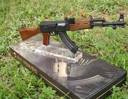 1:3 металлический ненастоящий пистолет AK 47 винтовка игрушечный стрелковый Модель