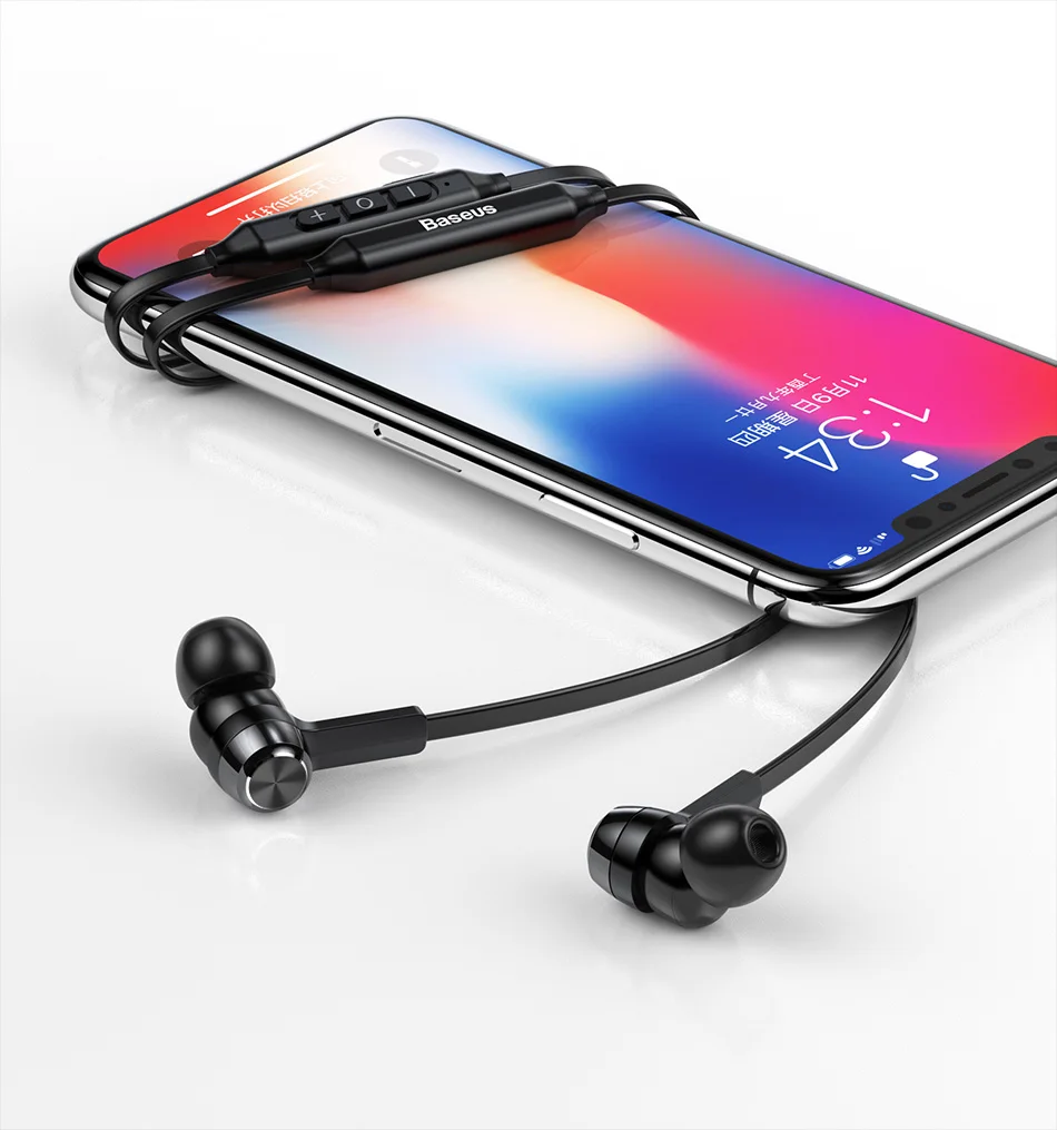 Baseus S06 bluetooth-наушники на шею беспроводные наушники для Xiaomi iPhone наушники стерео auriculares fone de ouvido с микрофоном