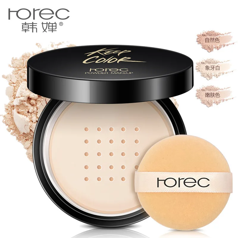 

Mineral Loose Powder 3 Color Long Lasting Oil-control Smooth Matte Waterproof Makeup Finishing Setting Powder Cosmetic With Puff