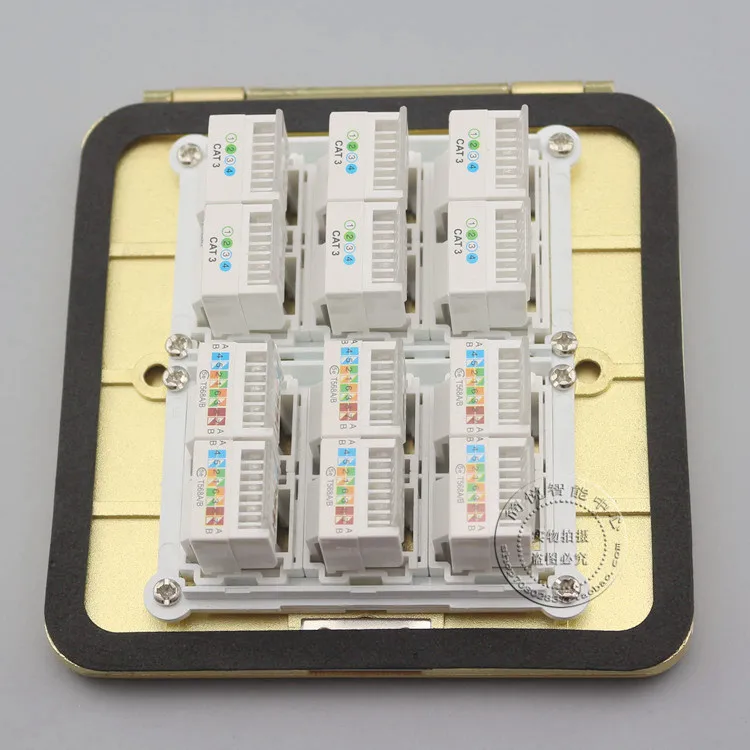 & 6 RJ11 Cat3 Telefone Flip Tipo