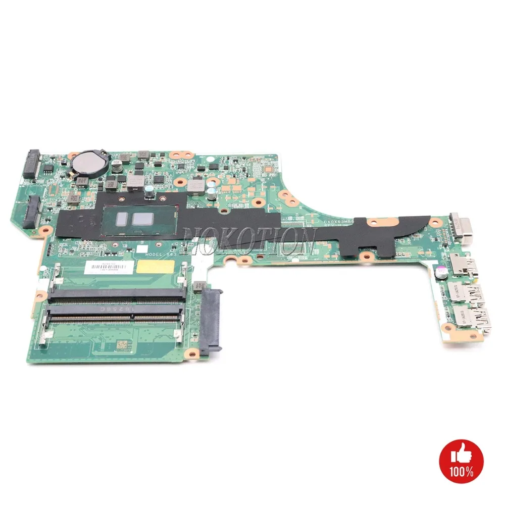 NOKOTION материнская плата для ноутбука hp Probook 450 G3 470 G3 830930-601 830930-001 830930-501 DA0X63MB6H1 SR2EU I3-6100U основная плата