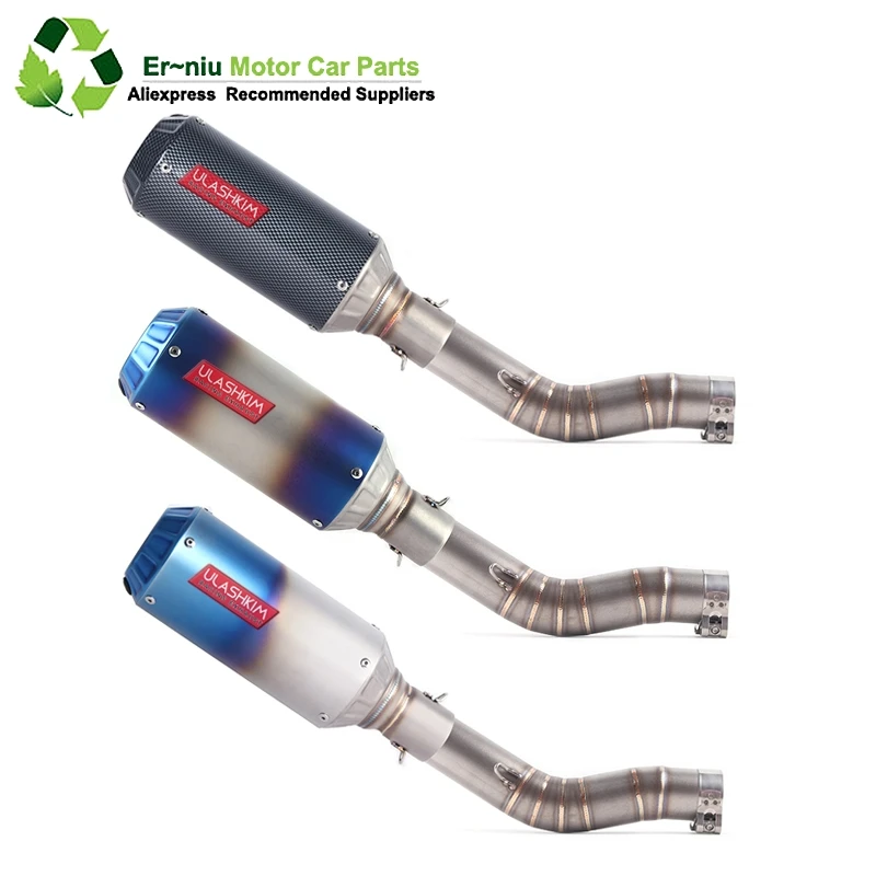 

GSXR1000 GSX R1000 GSXR 1000 Motorcycle Exhaust Modified Middle Link Pipe Full System Slip-On For suzuki GSXR1000