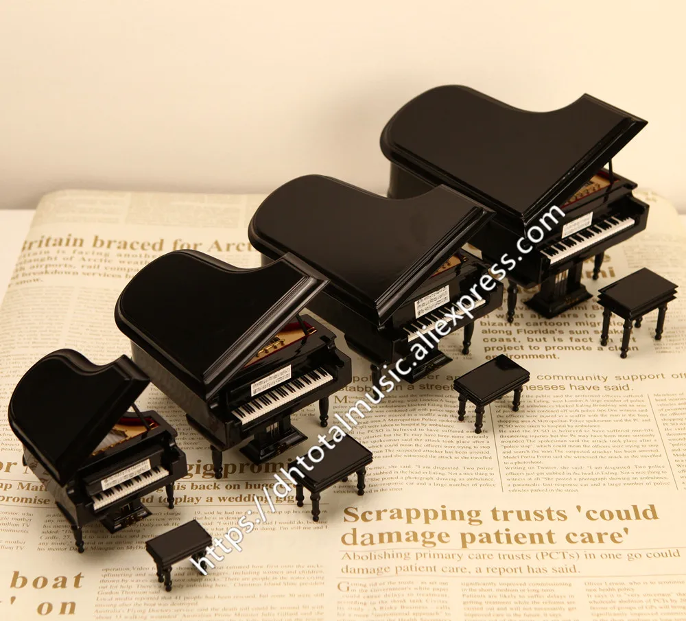Personalized Miniature Piano Model Replica Dollhouse Accessories Mini