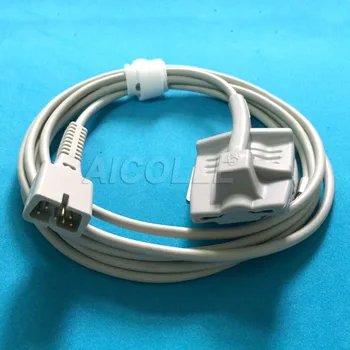 

Compatible NELLCOR 7pin connector spo2 sensor reusable long cable adult silicon soft pulse probe