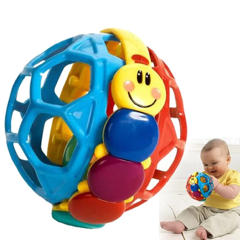 

New Arrival Funny Bendy Ball Baby Walker Music Bell Infant Educational Toys (Random Color)