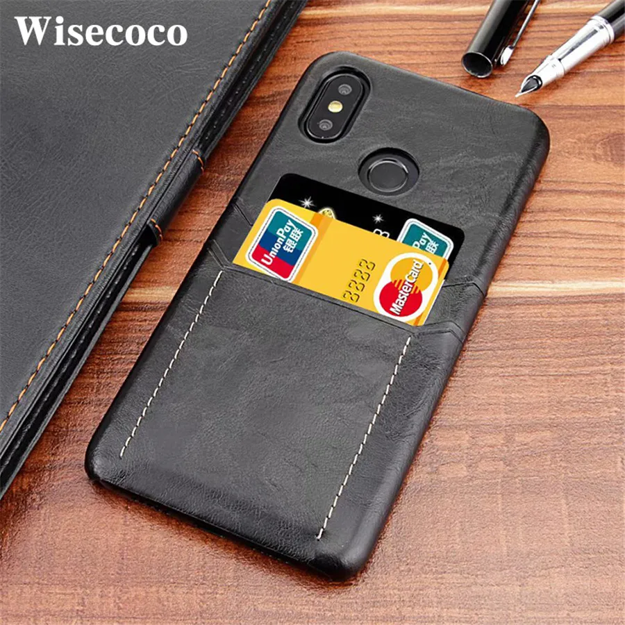 

Card Slot Holder Wallet Leather Case for Xiaomi Mi 8 Se 6x 5x A2 A1 Redmi 5 Plus Mi Note 5 Pro Global 64 Luxury Hard Back Cover