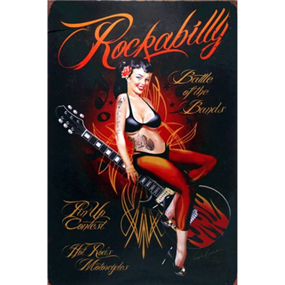 

Rockabilly Shabby Chic Home Bar Cafe Vintage Wall Decor Art Metal Tin Signs Pub Tavern Retro Decorative Plates 1001(643)