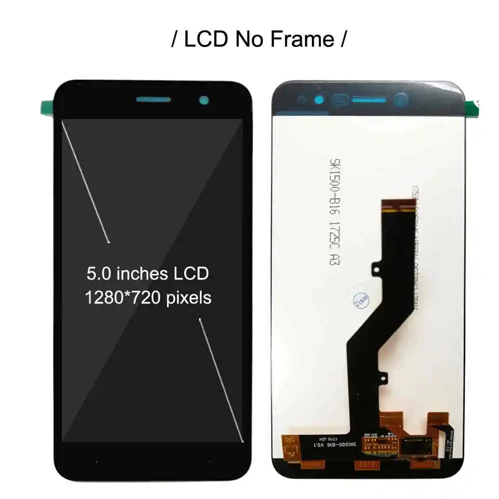 5 0 "ЖК дисплей с рамкой для ZTE лезвие A520 полный ЖК Дисплей сенсорный Сенсор Экран