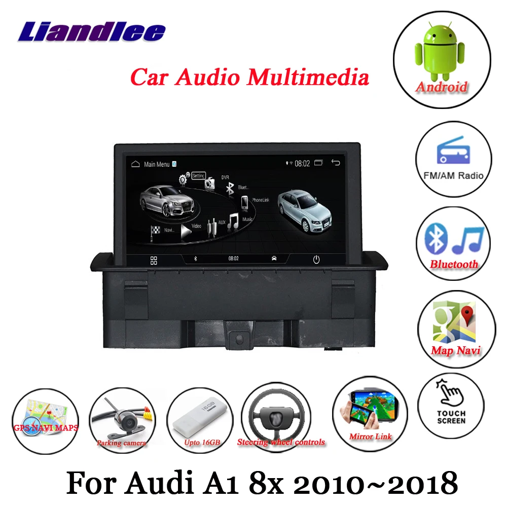 Liandleeавтомобильный Android Системы для Audi A1 8X 2010~ с магнитола с AUX ТВ BT DVD Carplay gps-навигатор BT Экран мультимедиа