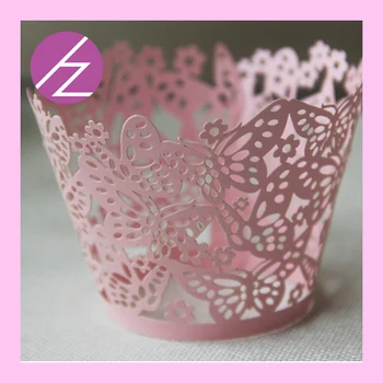 

50pcs/lot Wholesale 2016 new design laser cut wedding party favor cake wrappers for party DG-3