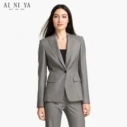 Для женщин брючный костюм женские офисные равномерное формальный Для женщин костюмы с брюки + Блейзер комплект Для женщин S Бизнес костюмы