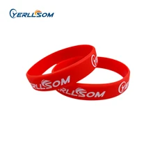 Yerllsom 200 шт./лот высокое качество по индивидуальному заказу персональные браслеты из силиконового каучука для рекламных подарков Y101002