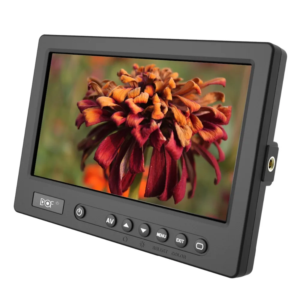 

DOF F2 7" 1024*600 Clip-on LCD Camera Monitor SDI HDMI AV Input  for Canon Nikon Sony Panasonic DSLR Cameras BMCC BMPCC
