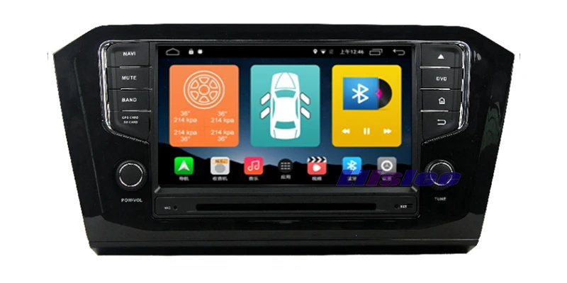 Sale Liislee For Volkswagen B8 - Stereo Android Radio DVD Player BT Wifi GPS MAP NAV Navigation 1080P System Original NAVI Design 7