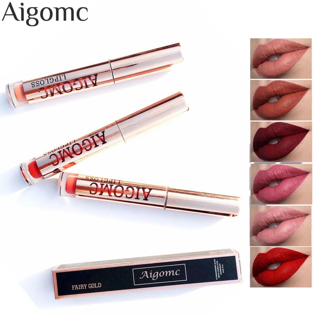 

Brand High Quality Matte Color Lip Gloss Easy to Wear Long Lasting Lips Makeup Lipstick Liquid Lipgloss Matte