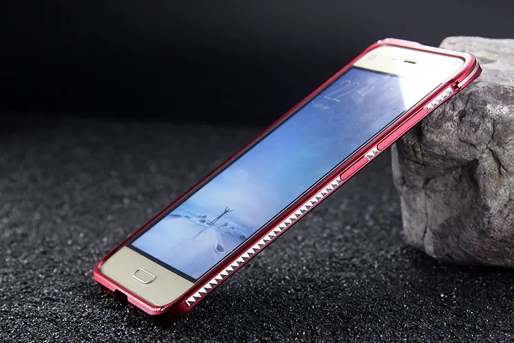 iMatch Алюминиевый металлический бампер в форме бриллианта чехол для Xiaomi mi 5 Pro mi 5 mi 5S/Plus Роскошный тонкий чехол-подставка - Цвет: Красный