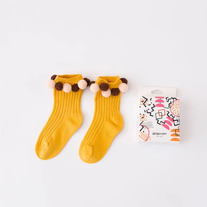 Новые детские хлопковые носки на осень и зиму, модные креативные носки с объемными большими глазами для маленьких мальчиков и девочек, высокое качество, подарки, CN - Цвет: 849 Yellow
