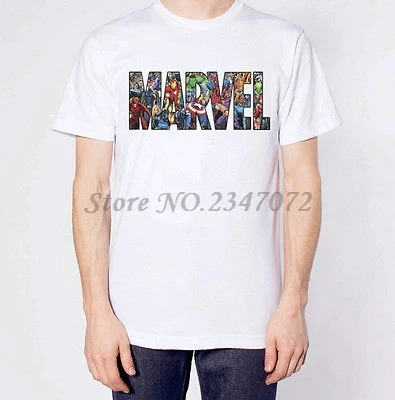 

Mens Womens or kids MARVEL LOGO T-Shirt Iron Man Spiderman Thor Hulk Superhero