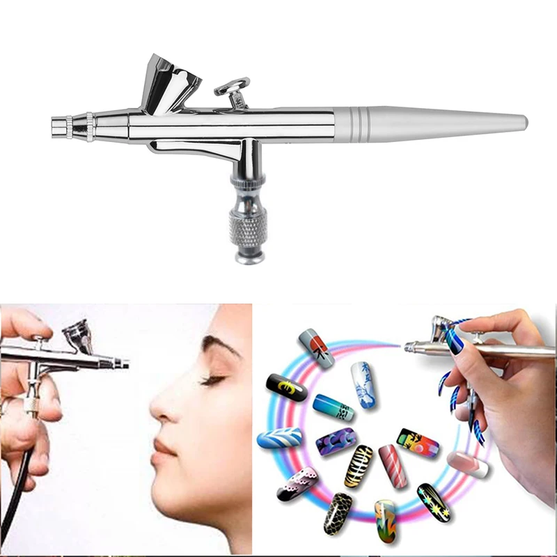 Аэрограф набор для макияжа мини компрессор двойная ручка аэрографа Akvagrim краска для лица Косметика Аэрограф для дизайна ногтей
