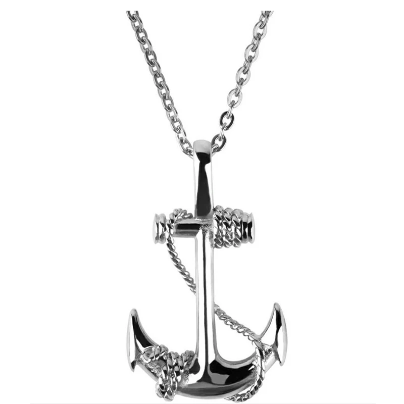 

Caribbean Galle Pirate Ship's Anchor personality Ship's Anchor Necklace Necklace for Men Stainless Steel Necklace