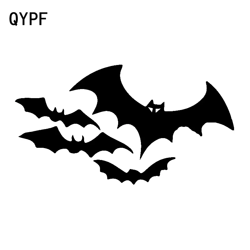 

QYPF 17.4cm*9.6cm A Group Of Bats Race To The Distance Vinyl Complex Lines Delicate Car Sticker Decal Pattern C18-0875
