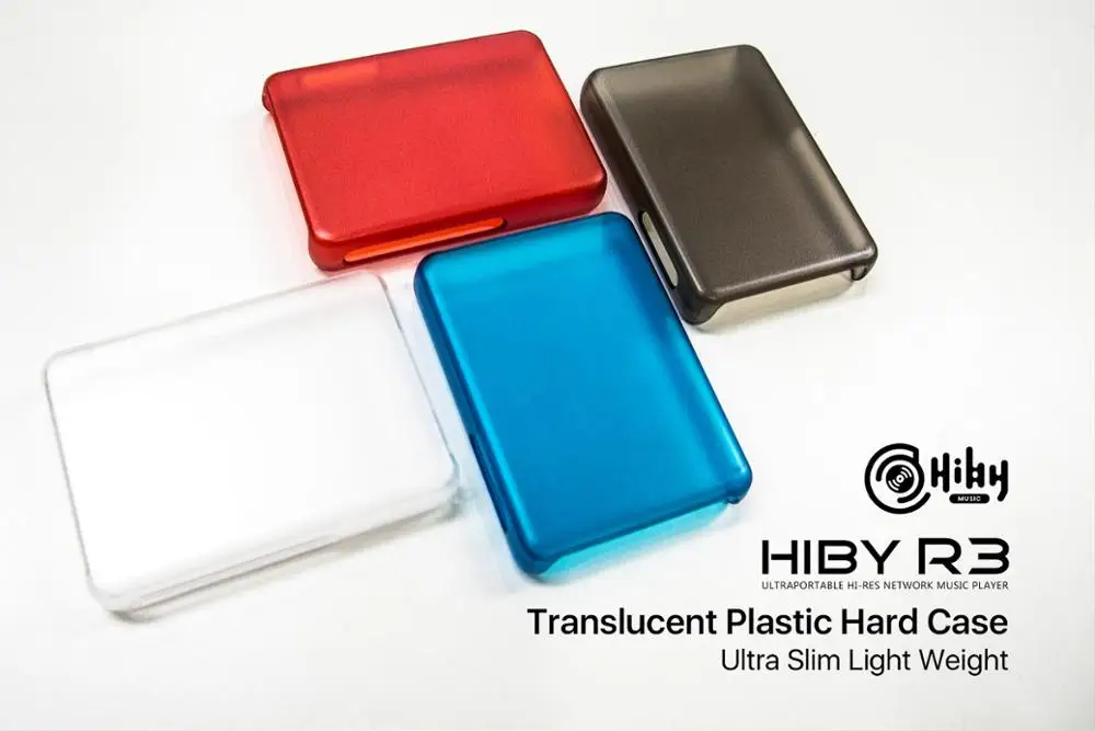 

Translucent Plastic Hard Case Protective Cover for HiBy R3 1set 4pcs