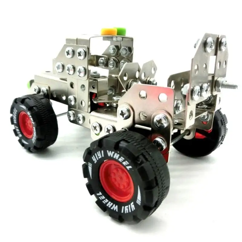 Puzzle 3D Vehicle Car Metal Assembly Toy Kids DIY Building Blocks Toys
