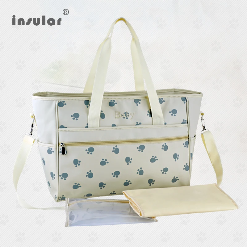 

New Arrival Fashion Nappy Bags Paws Printed Mommy Bags Waterproof Baby Diaper Bags