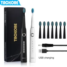 TackOre Sonic Electric Toothbrush Adult USB Rechargeable Waterproof Brushes Electric Tooth Brushes Seago DuPont brush heads replaceable heads brushes waterproof ultrasonic toothbrush electric toothbrush portable travel electric brush toothbrushes