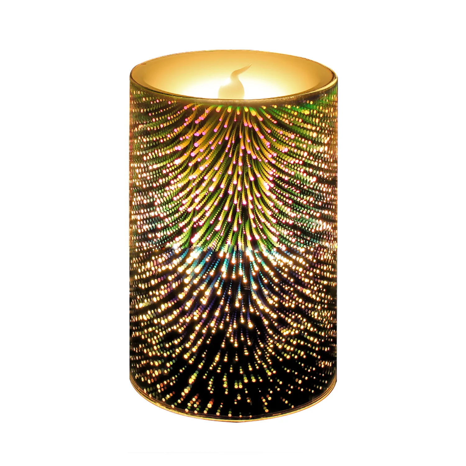 

Creative Romantic Colorful Variable Candle Watch White Candle Light Dinner Glass led Emulation Electronic Candle Lamp led candle