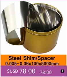 H + S Нержавеющая сталь ШИМ din 1.4310 inox H + S hs плесень Spacer наполнитель сделано в Германии 0.01 -0.03x12.7x5000 мм оригинальной упаковке