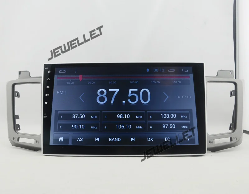 Top 10.1" Quad core Android 8.1 Car GPS radio Navigation for Toyota RAV4 2013-2016 with 4G/Wifi, DVR OBD 1080P 8