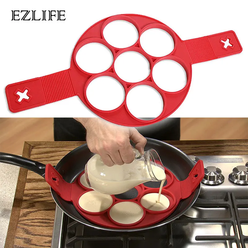 Fried Egg Pancake Maker Nonstick Cooking Tool Round Heart Pancake Maker
