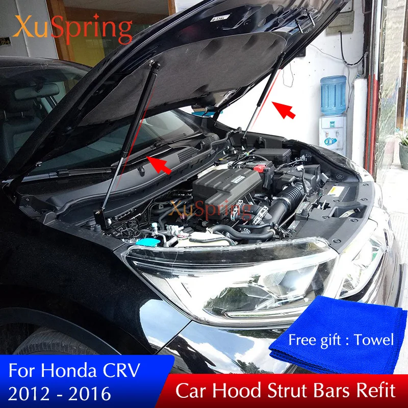 

For 2012-2016 honda crv cr-v Refit Bonnet Hood Gas Shock Lift Supporting Strut Bars Support Rod Car-styling