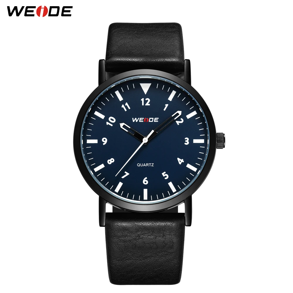 

WEIDE Relogio Masculino 2019 Men Quartz Watch Military Sport Wristwatch Leather Strap Mens Reloj Complete Calendar Watches Homme