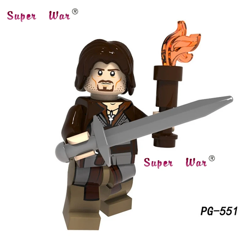 Одна модель строительных блоков Властелин колец Samwise Gamgee Frodo Gandalf Saruman Beorn Кирпичи Игрушки - Цвет: PG551